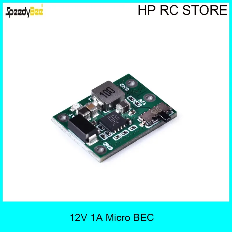 SpeedyBee 12V 1A Micro BEC Module with Physical Switch Support 3-6S LiPo for FPV Drone