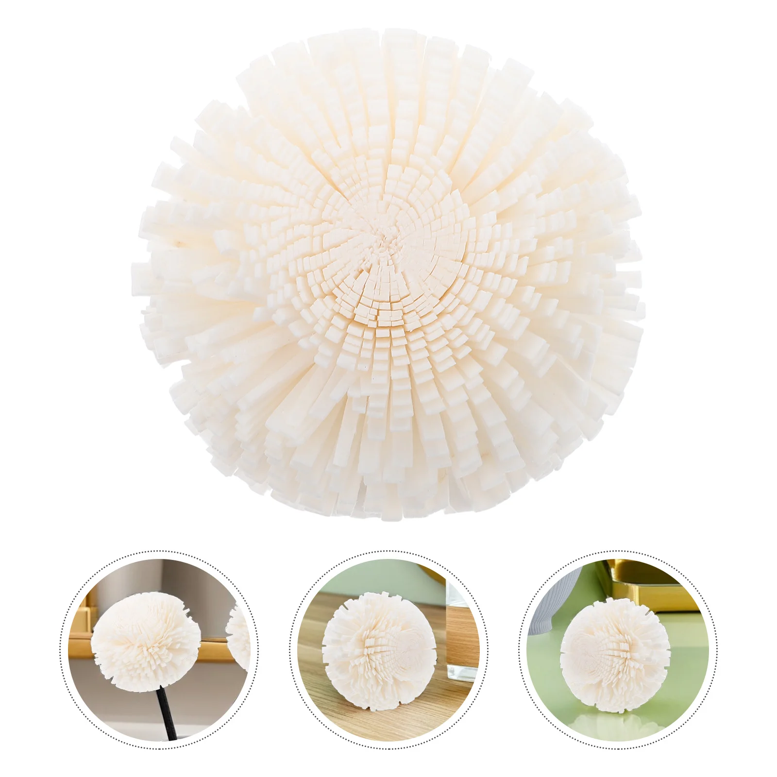 

5Pcs Floral Diffuser Wicks Unique Chrysanthemum Design Essential Oil Sticks for Living Room Bedroom Office Aromatherapy Flowers