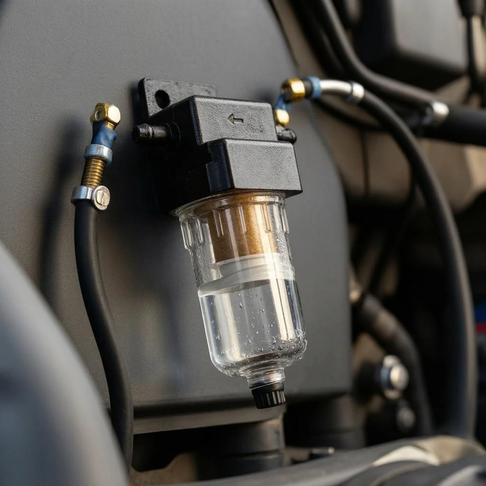 Fuel Heater Fuel Filter Transparent Bowl Fuel Fuel Filter Water Separator Oil Water Separator for Truck, Boat
