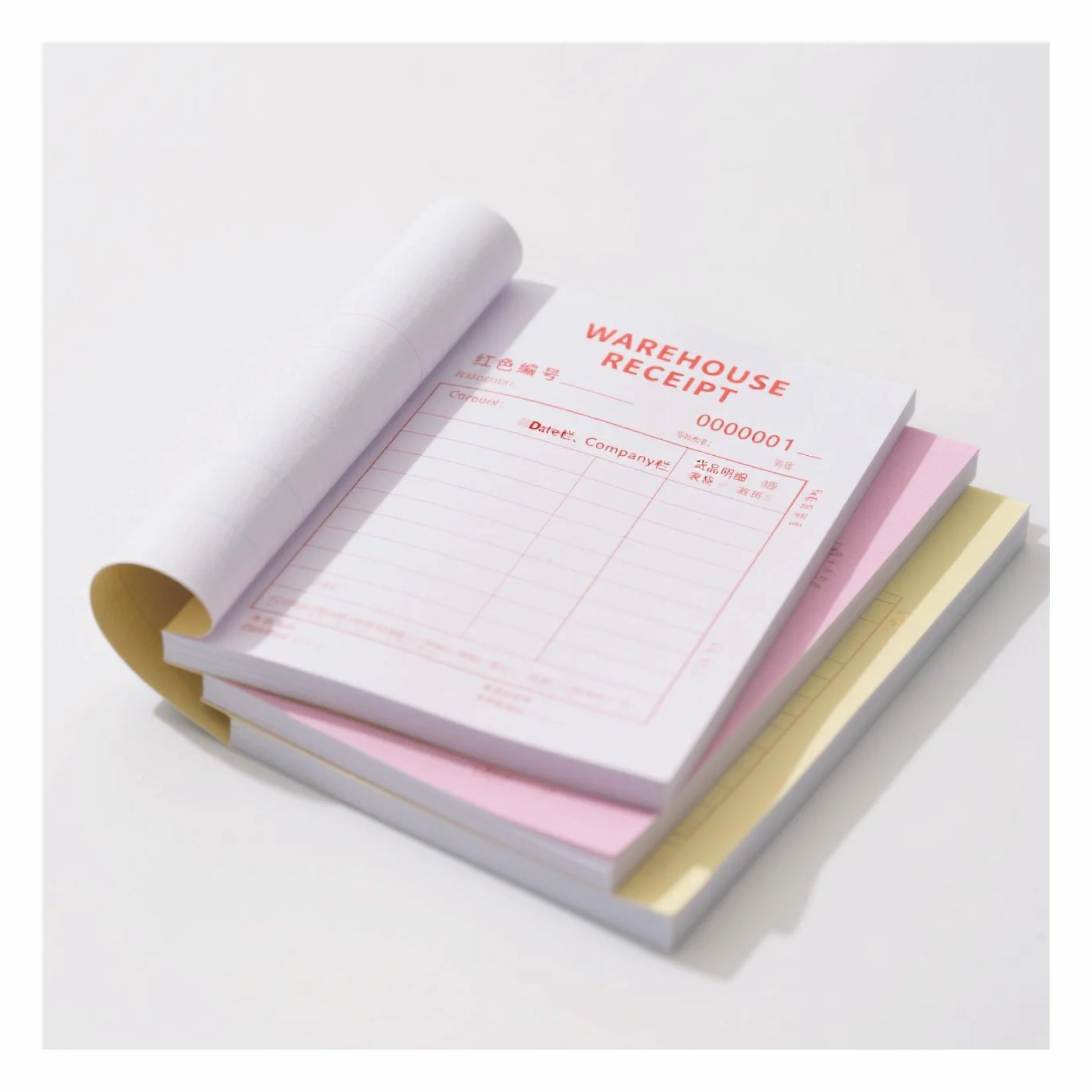 Secure Carbonless Receipts For Financial Record Keeping