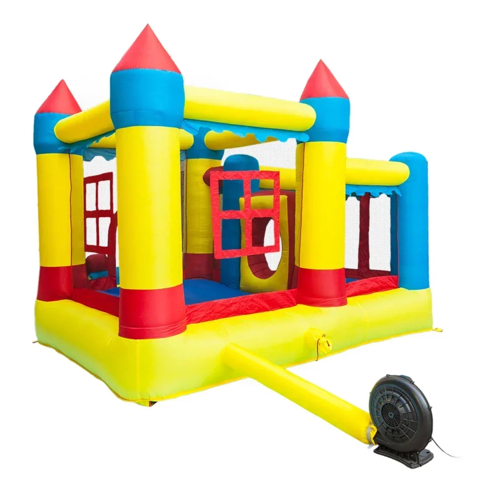 Inflatable Bounce House Castle, Ball Pit Jumping Castle, Family Backyard Play Castle