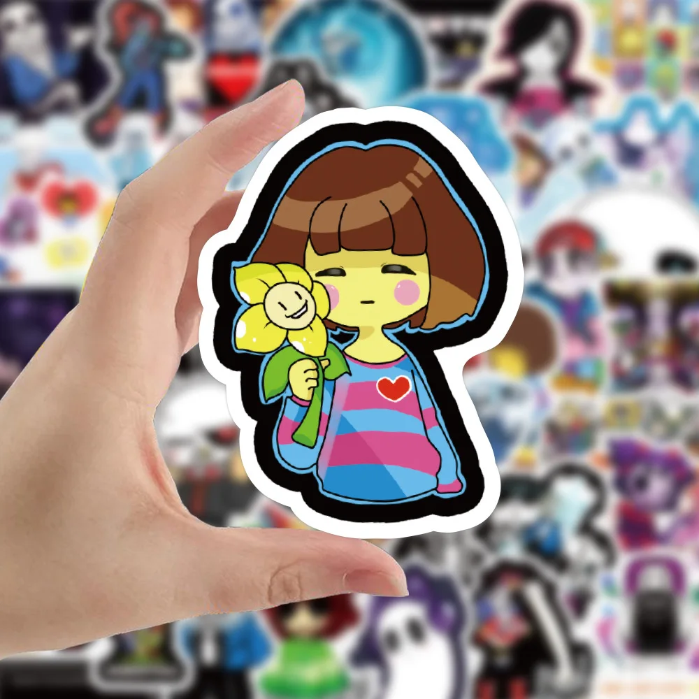 10/30/50PCS Hot Games Undertale Lable Stickers For Luggage Skateboard Motorcycle Computer Children\'s Garffiti Toys Decal Sticker