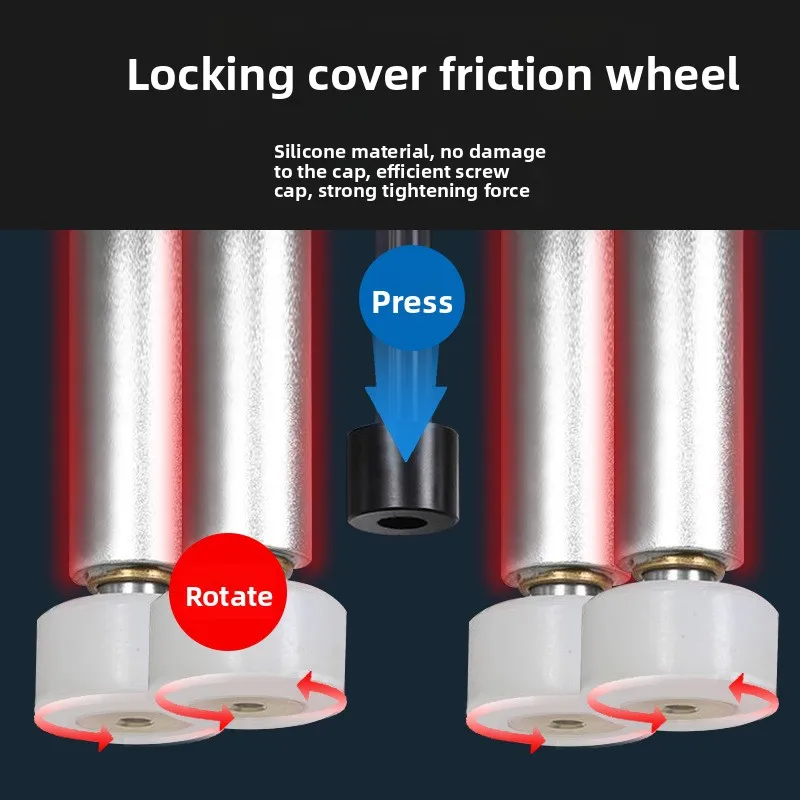 Semi-Automatic Four-Wheel Duckbill Bottle Capping Sealing Machine  Cosmetics Spray Bottles Chemical Application 35kg