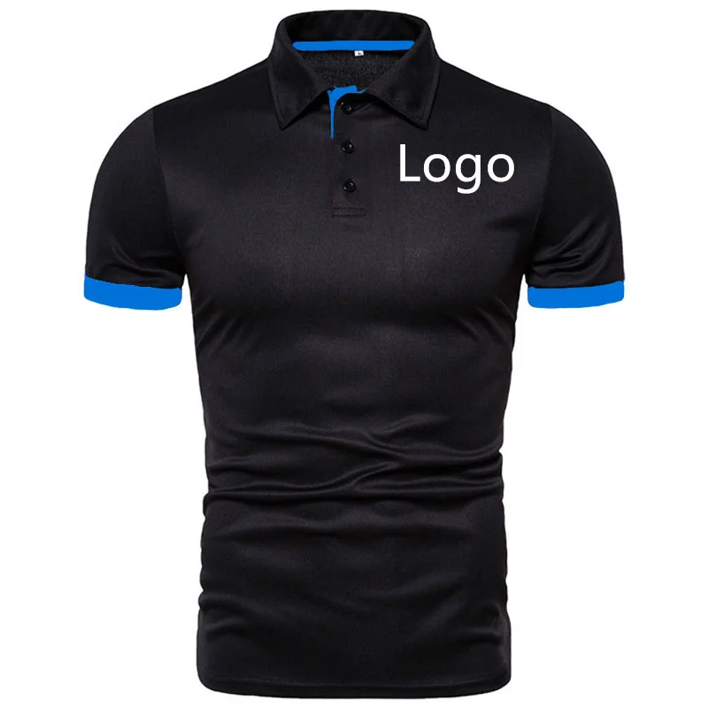 POLO shirt tooling custom team advertising shirt cotton lapel short-sleeved T-shirt custom logo printing pattern