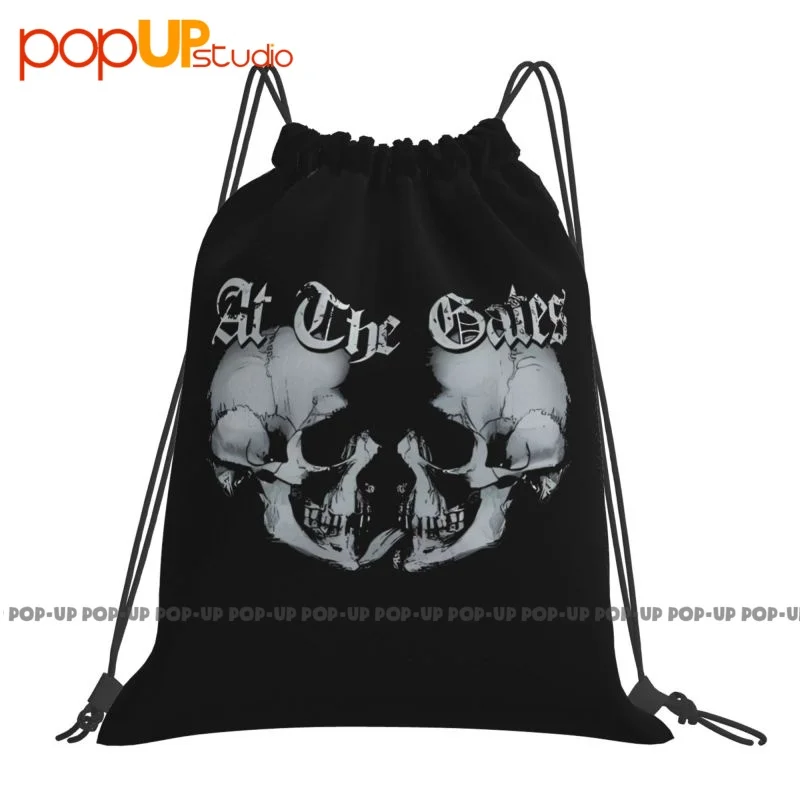 At The Gates Dark Tranquillity In Flames Hypocrisy Insomnium Belakor Drawstring Bags Gym Bag Newest Eco Friendly