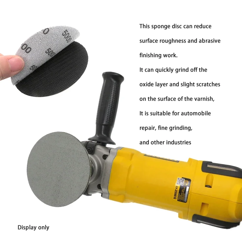 3 дюйма, 75 мм, пенопластовый диск Trizact Hookit, 10 шт., губка для влажной и сухой наждачной бумаги, диск для полировки зернистостью 3000/5000, шлифовальная бумага, абразивная бумага