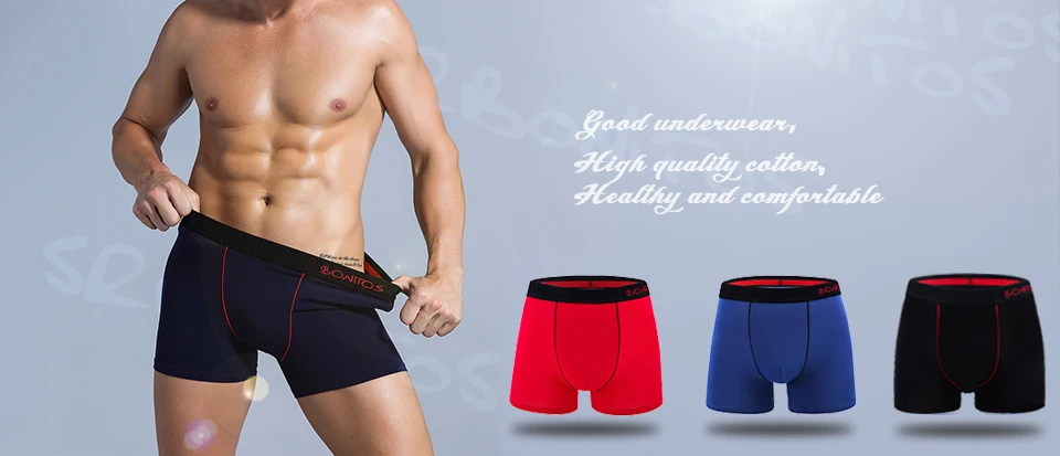 3 Stück weiße Baumwollunterwäsche für Herren, Boxershorts, weiche, sexy Herrenhöschen, mit Buchstabenmuster, elastischem Bund, Boxershorts, Herrenunterhosen, bedruckte Trunks – Detail 5