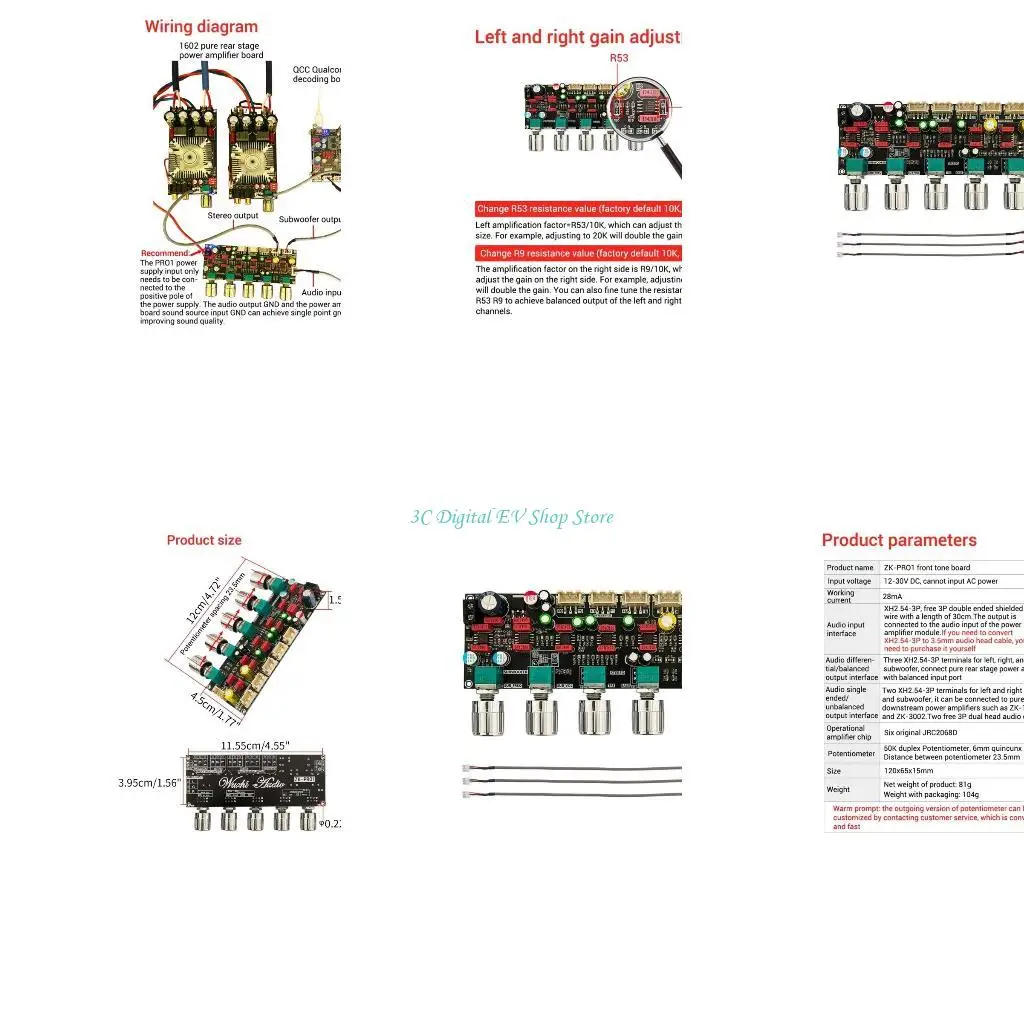 E74D Pro1 Hifi Preamp Tone Board لأنظمة الصوت المنزلية والمسارح المنزلية مع ضبط جيد للموسيقى والصوت البصري المذهل #1