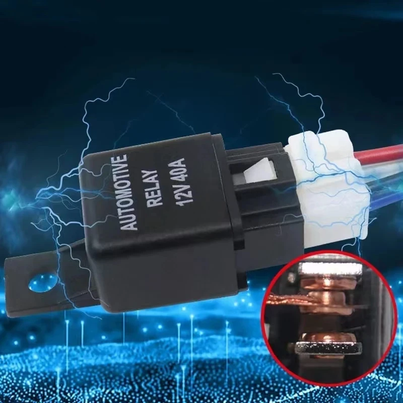 Waterproof Car Relay 12V 40A Car Automotive 4 Pin SPST Alarm Relay SPST Contact Type With Stockt Heavy Duty Current Start Tool