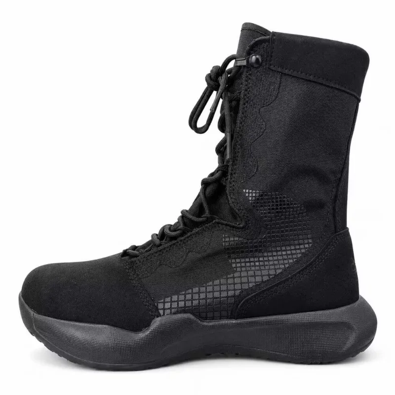 

Popular Mesh Breathable Men's Combat Boots Anti Slip Thick Soled Men's Outdoor Hiking Boots Ultra Light Desert Walking Shoes