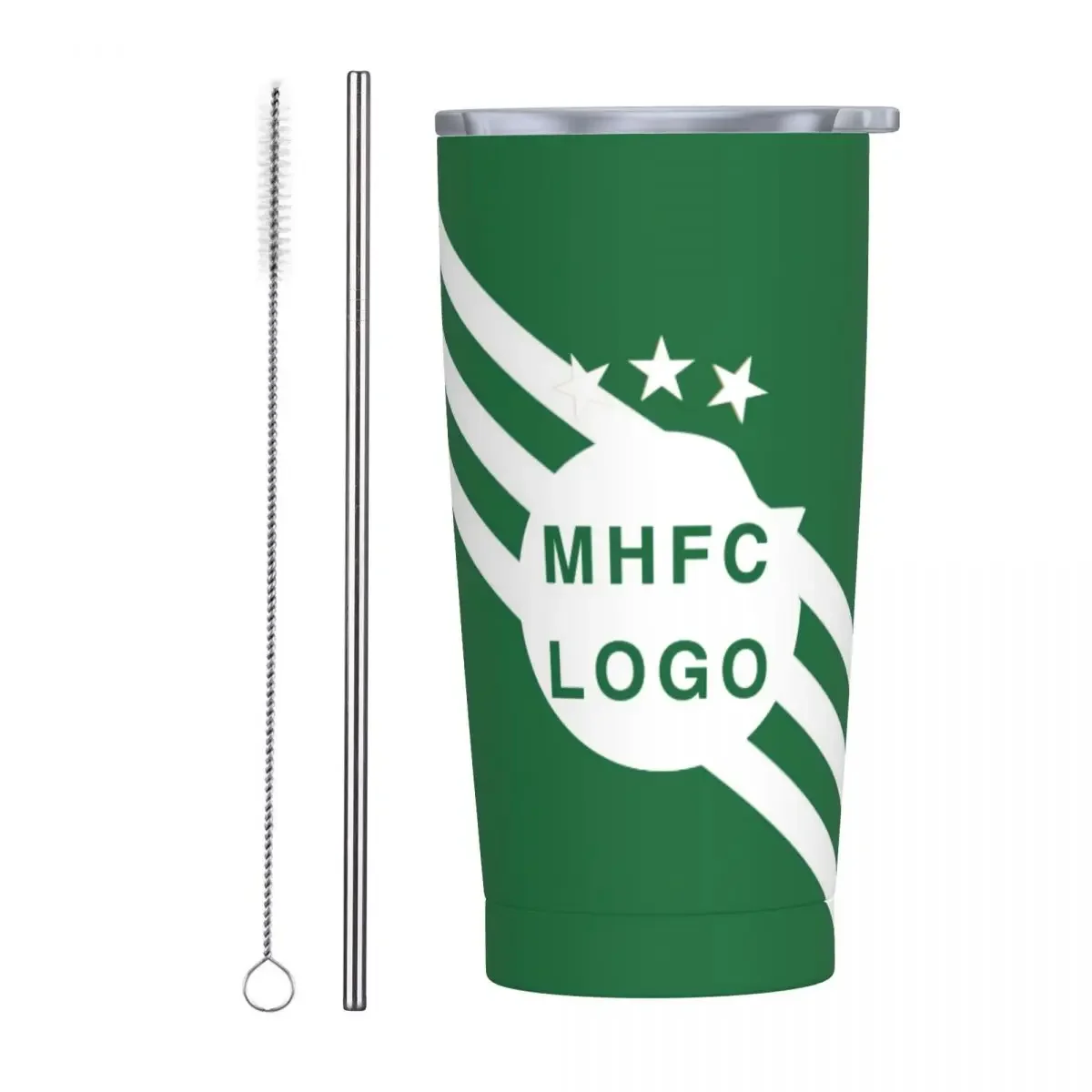 Israel F.C MHFC Champion Insulated Tumbler Tumbler with Lids and Straws Stainless Steel Vacuum Insulated Travel Mug Coffee Cup