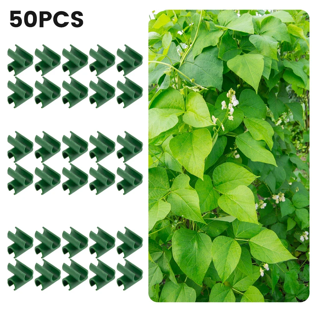 Easy Install U Shape Connectors for Climbing Vegetables/Fruits 50x Plant Support Fruit Cage Netting (8mm Diameter Stakes)