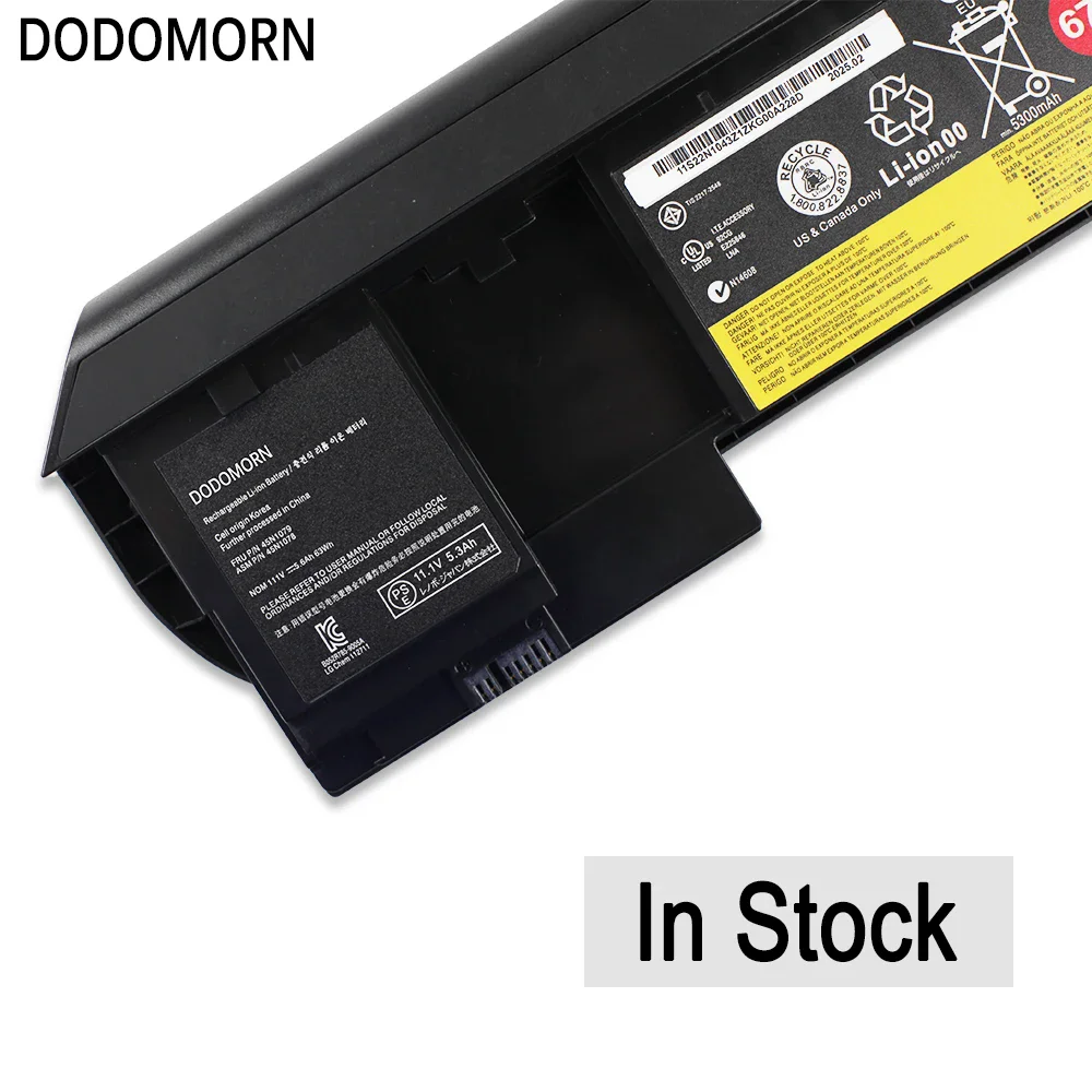 

Новый аккумулятор для ноутбуков Lenovo ThinkPad X230 X230T X220 X220T Series Tablet 0A36316 0A36317 45N1078 11.1V 63Wh 5.3mAh