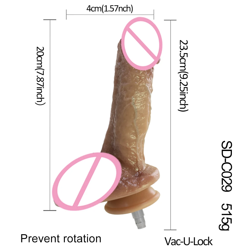 FREDORCH Silicone Anal Dildos for Vac-u-Lock Sex Machine Animal dildos Realistic Adult Masturbation Fixed to prevent rotation