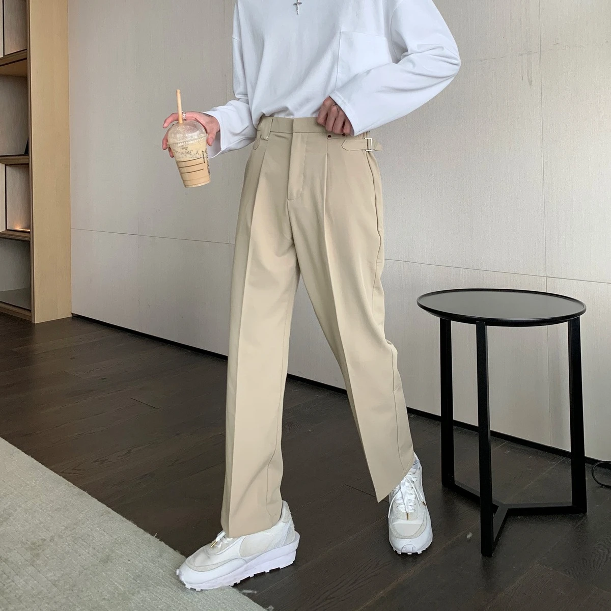 

Baggy Khaki Business Men's Suits Pants Plus Big Size Fashion Clothes Offer Korean Style Dress Summer 2025 Up Male Suit Trousers