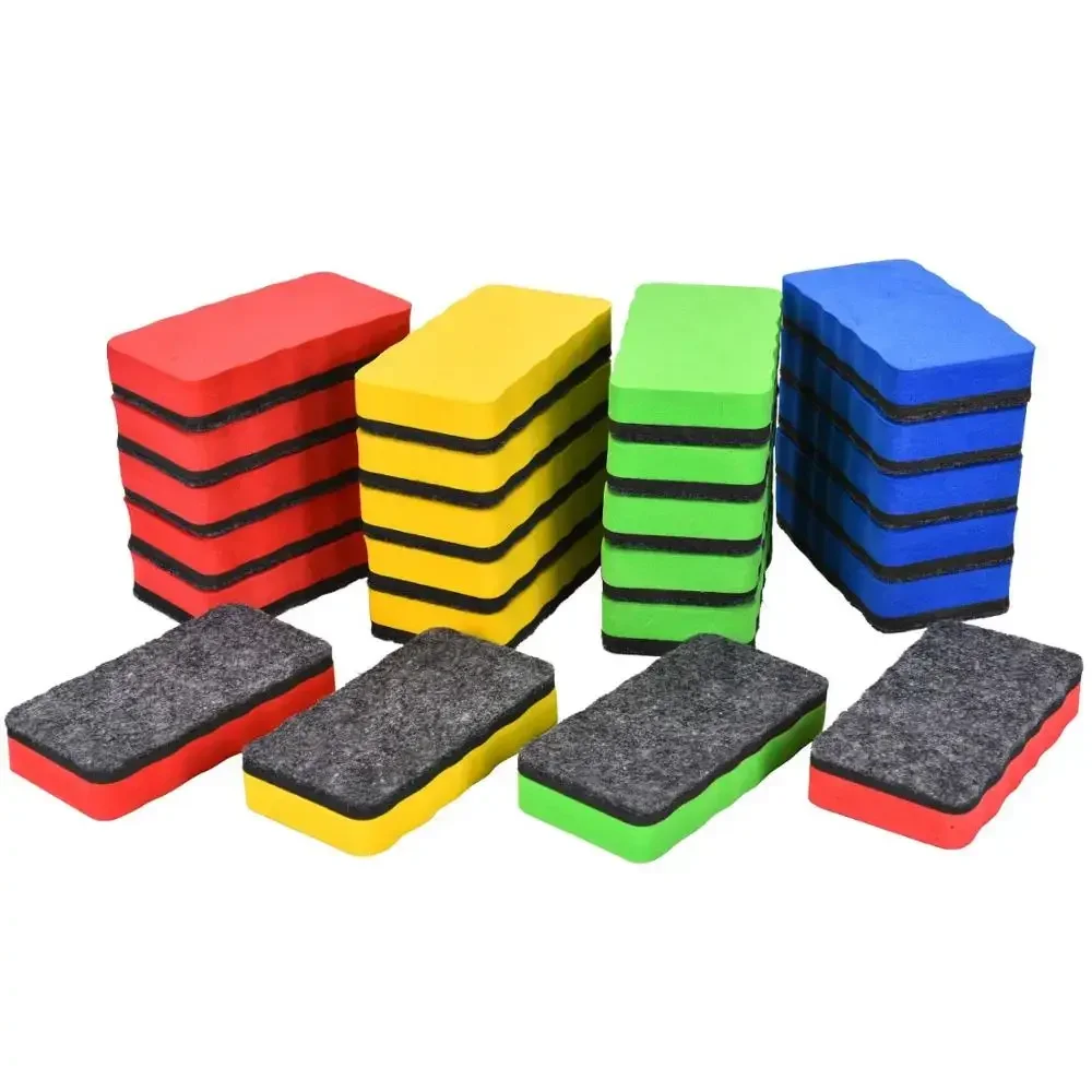 

Black/white Board Eraser, Factory Wholesale Office Board Eraser, Magnetic Flannel, Easy To Wipe Without Leaving Marks