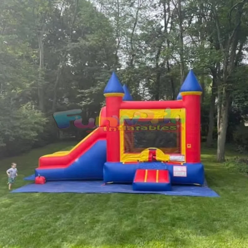 منزل نطاط خارجي مع قفز تجاري قابل للنفخ منزلق مائي للبالغين