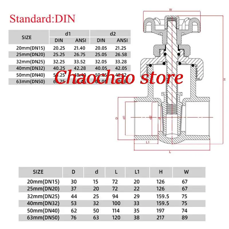 1Pcs UPVC I.D 20/25/32/40/50mm Gate Valve Precision Flow Control PVC Sluice Switch PVC Ball Valve For Garden Irrigation Aquarium