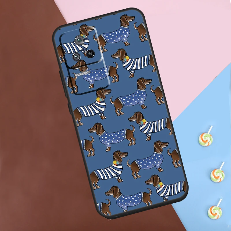 Dachshund Teckel Dackel Dog Case For POCO X6 Pro X3 X4 X5 F5 Pro F3 M5s Cover For Xiaomi 13T 14 13 Pro 11T 12T 12 Lite