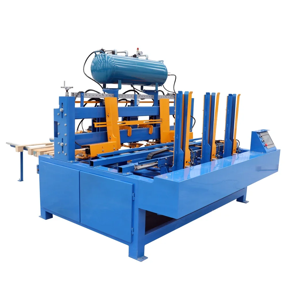 Automatic Wood Pallet Block Nailing Machine Pallet Legs Nailing Machine