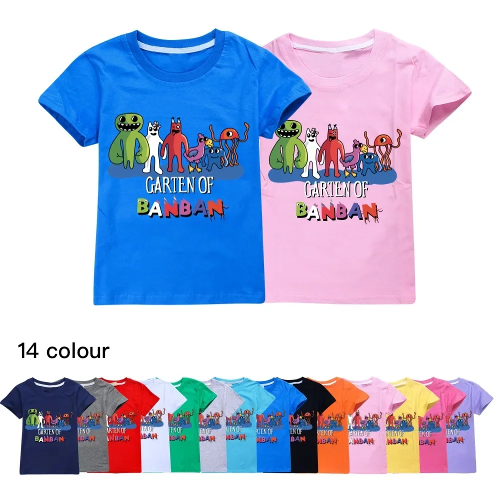 

Boy's & Girl's Summer Fashion Tops Tees Children's 100% T-Shirts Garden of Banban Print Casual Family Kids Clothing 2-14Years