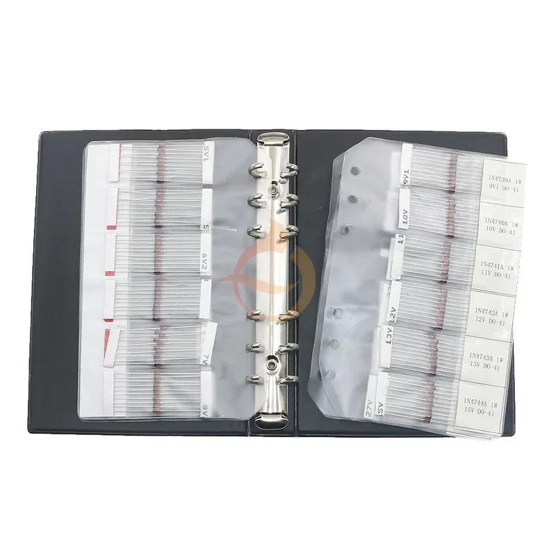 DIP SMD Zener Diode Assortment Kit Mix Sample Book 2V 3.3V 4.7V 5.1V 7.5V 8.2V 9.1V 12V 15V 20V 22V 24V 27V 30V 33V 39V 43V 47V