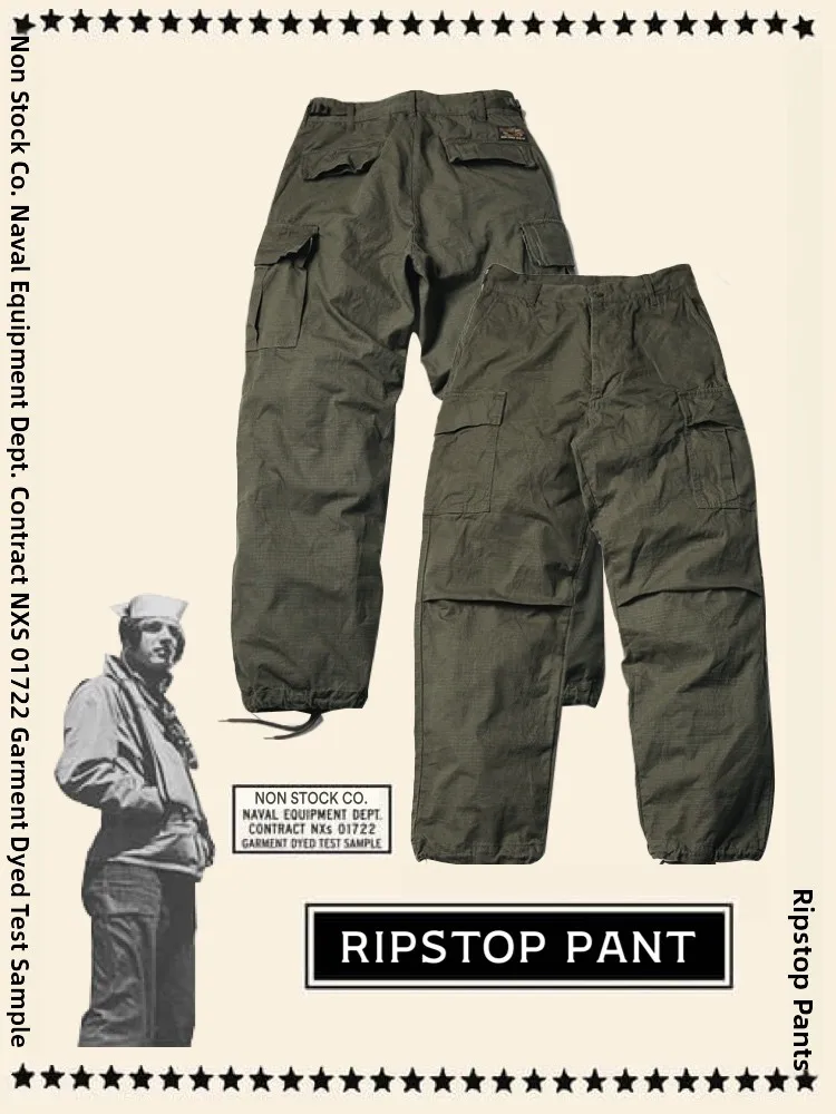 NonSto 5a generazione TCU Pantaloni da campo tropicale Ripstop Pantaloni lunghi casual larghi retrò americani resistenti ai graffi