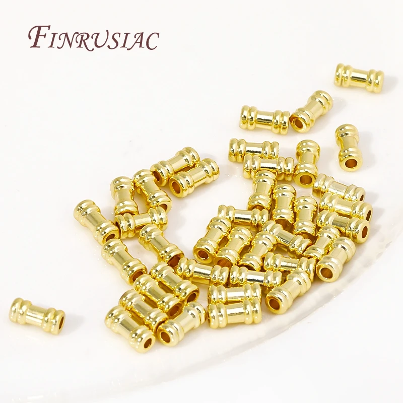 Separators For Beads 18K Gold Plated Metal Beads Spacer Bead DIY Accessories,Jewelry Making Supplies,Necklace Findings image 4