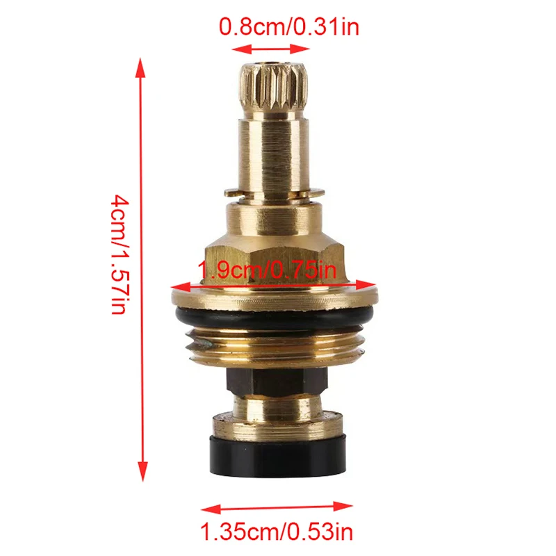 Hot！Brass Slow Opening Spool Faucet Hot And Cold Water Spool G1/2 Kitchen Sink Mixer Tap Stream Sprayer Head Yellow Mixer Tap view 6