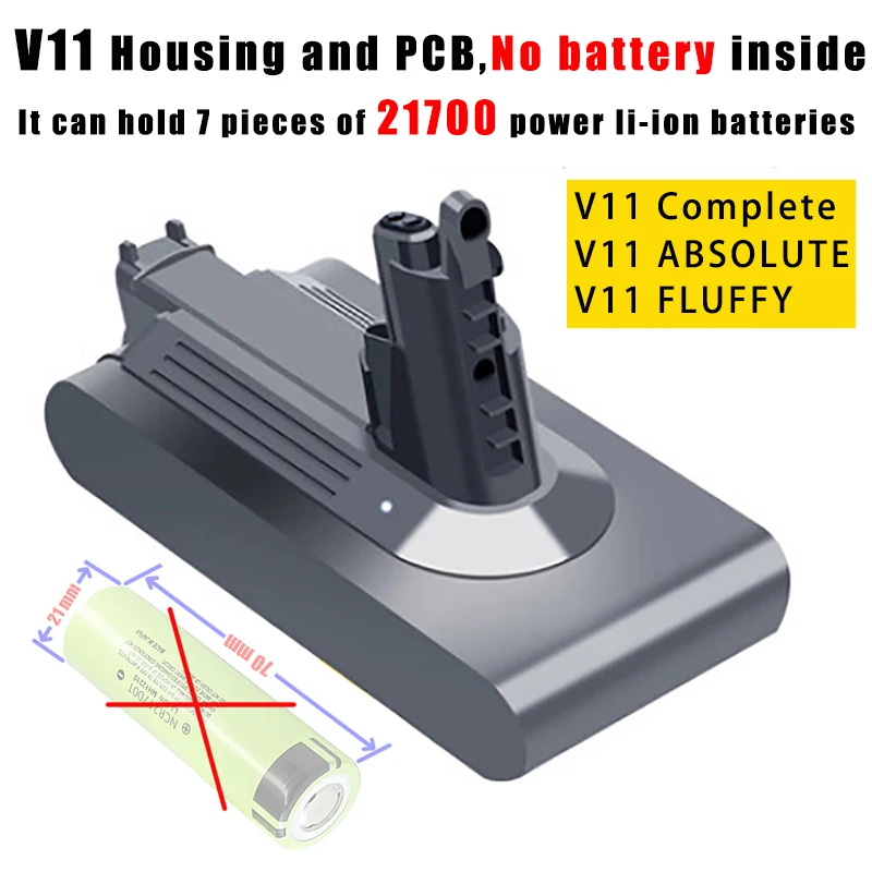 Vacuum Cleaner V11 Lithium Battery Case Box Charging Protection Circuit Board PCB for Dyson 25.2V SV14 Complete Absolute Fluffy