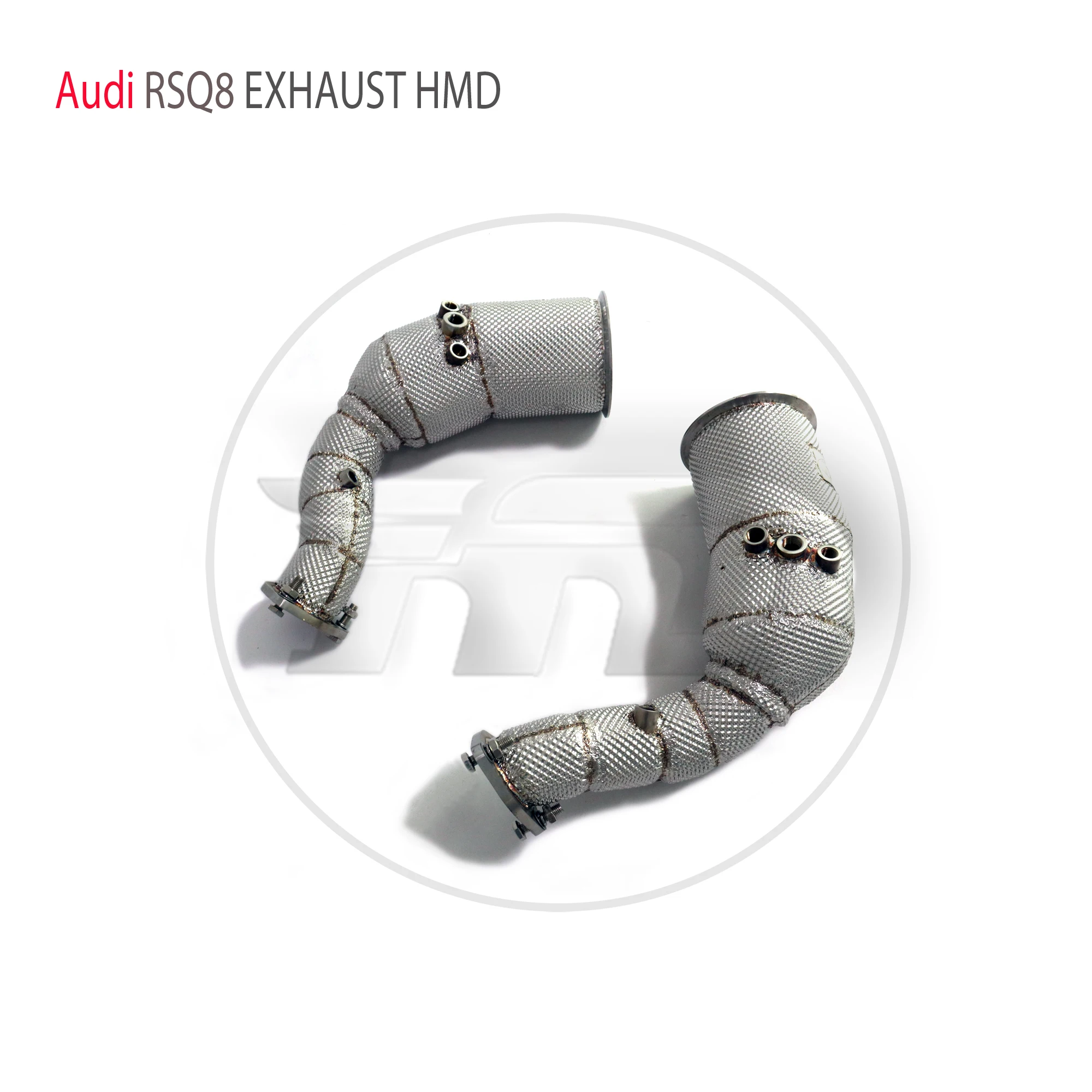 

HMD Exhaust System High Flow Performance Downpipe for Audi RSQ8 4.0T With Catalytic Converter Racing Pipe