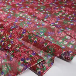 Floral Silk Metallic Jacquard Fabric Style Brocade DIY Sewing Shirt Dress Wedding Material Tissue