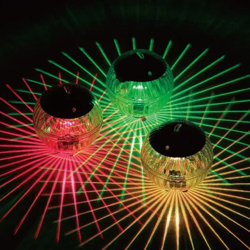 For Led Solar Floating Lamp Swimming Pool Ball Solar Panel Powered Pond Drift Waterproof Glow Show Disco Color Changing Light