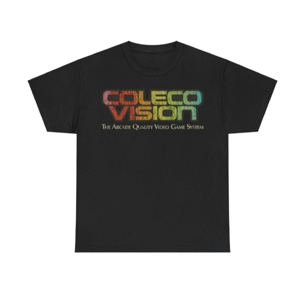 Camiseta con estampado desgastado del videojuego Local Coleco Vision 1982 |   Camiseta familiar para todas las estaciones |   Camiseta de algodón puro estilo streetwear