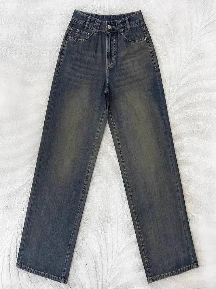 

Джинсы для женщин, застежка-молния на пуговицах, пряжка с поясом, регулируемый пояс, женский джинсовый модный базовый простой осень-весна