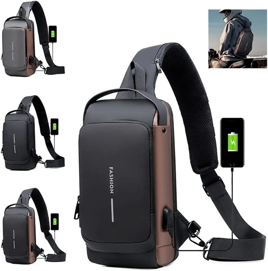 Chống Trộm Mật Mã Khóa Xe Máy Túi Nam Xe Máy Túi Kèm Cổng Sạc USB Đa Năng Saddlebag Thể Thao Túi Quân