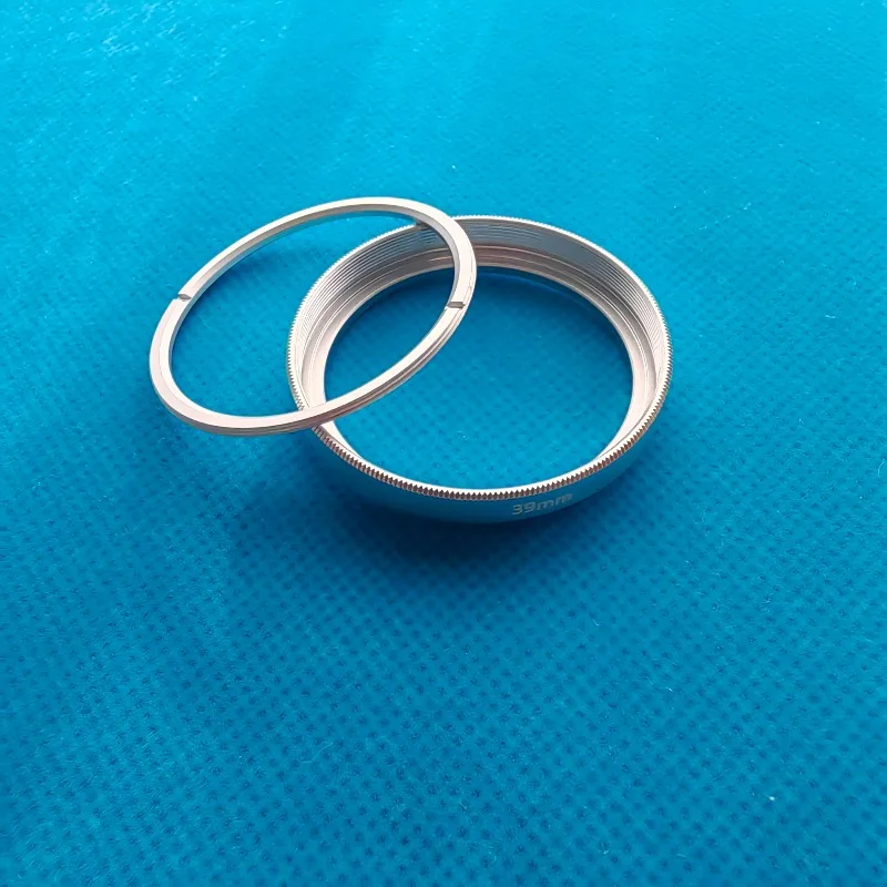 1PCS M28.5-M52 Camera Lens Ring Filter Frame Lenses Bezel UV Filter Ring Silver Aluminum Grooved Metal Retaining Rings