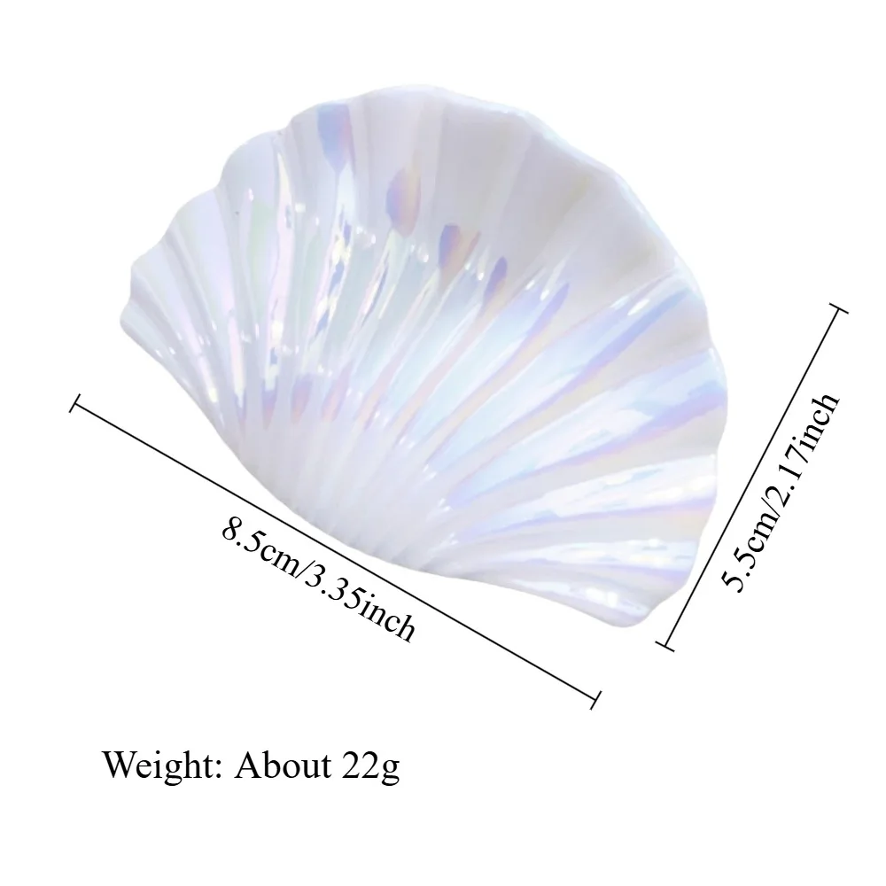 New 2025 Big Gradient PVC Shell Design Hair Claw Clips for Women Fashion Beach Style Vacation Hair Accessories Shark Hairgrip - Image 5