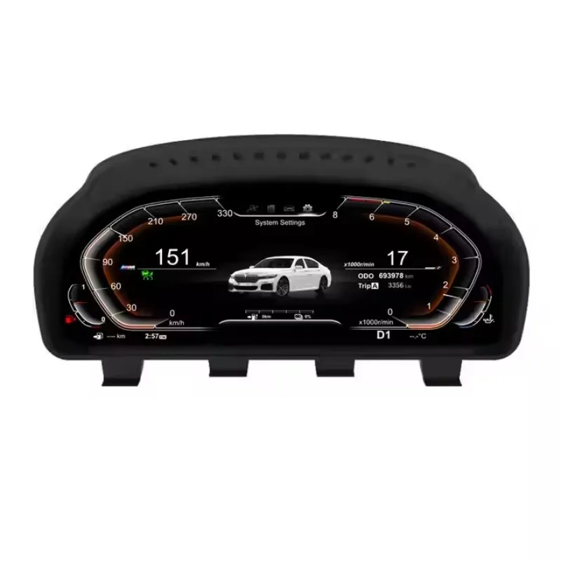 Modern Digital Instrument Cluster Speedometer for S X5 X5M E71 Dashboard Virtual Cockpit Odometer HUD Tachometer