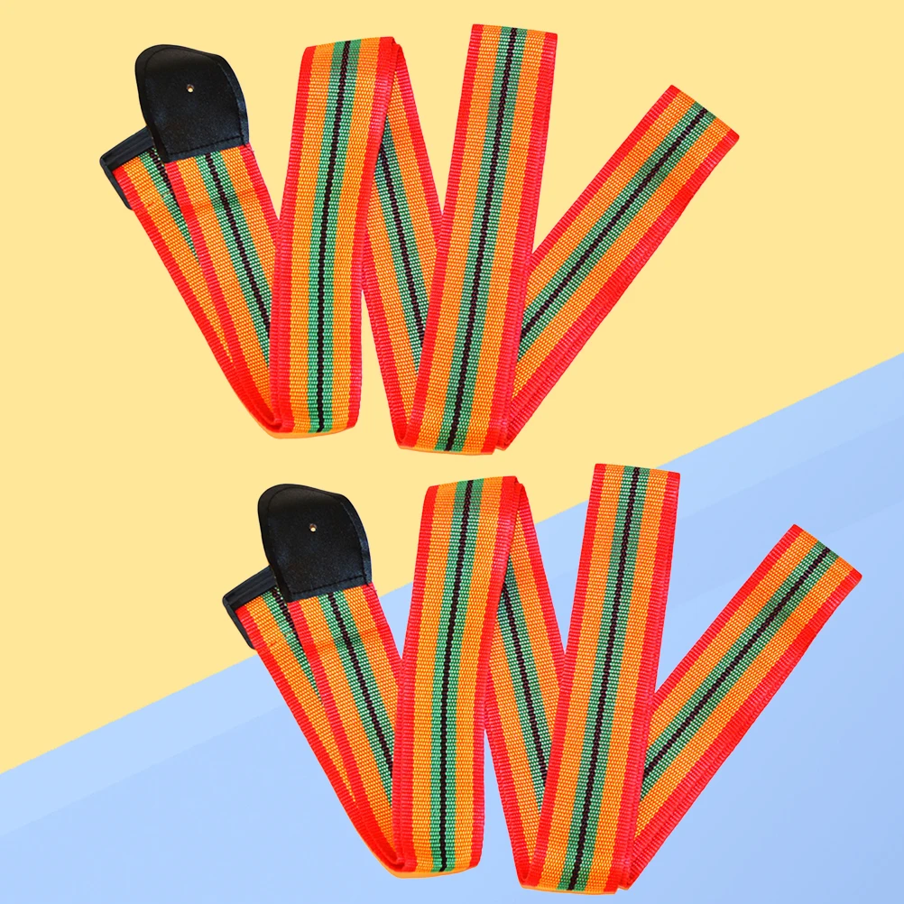

2 Pcs Djembe Strap African Drum Quick Loading Belt Accessories Tambourine Strip