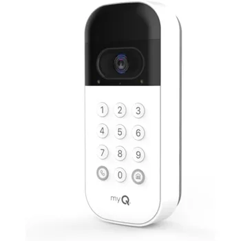MyQ-Smart Garage Door Video Keypad, Smartphone Control-Take, câmera grande angular, códigos Pin personalizáveis