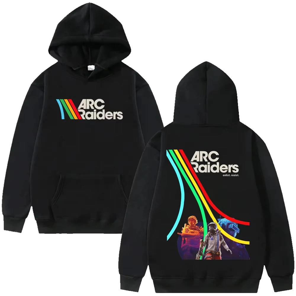2026 new ARC Raiders Video Game Hoodie Graphic Print Long Sleeve Unisex Streetwear Casual Sweatshirt Mens Womens Gamer  Hoodies