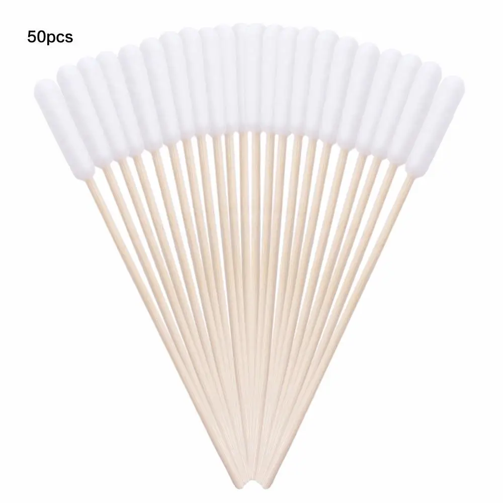 50pcs 15cm Pet Cotton Swabs Single-head Dirt Removal Cotton Swabs Dog Cotton Buds Disposable Dog Wash Ear Stick Cleaning