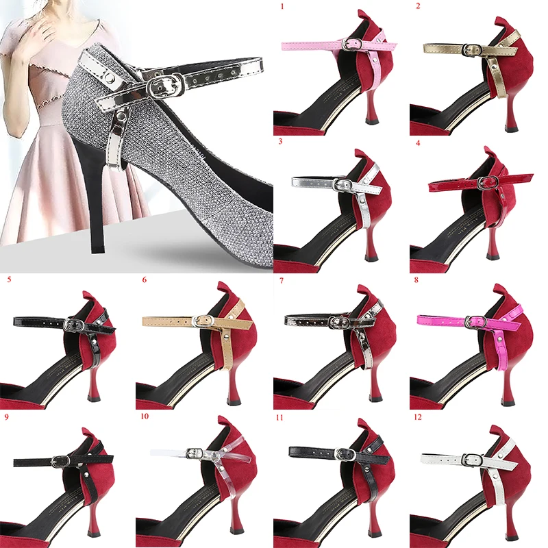 High Heel Triangle Bundle Shoe Laces Anti-Slip Adjustable Straps Fashion Women Shoes Buckles Leather Shoes Accessory Decoration