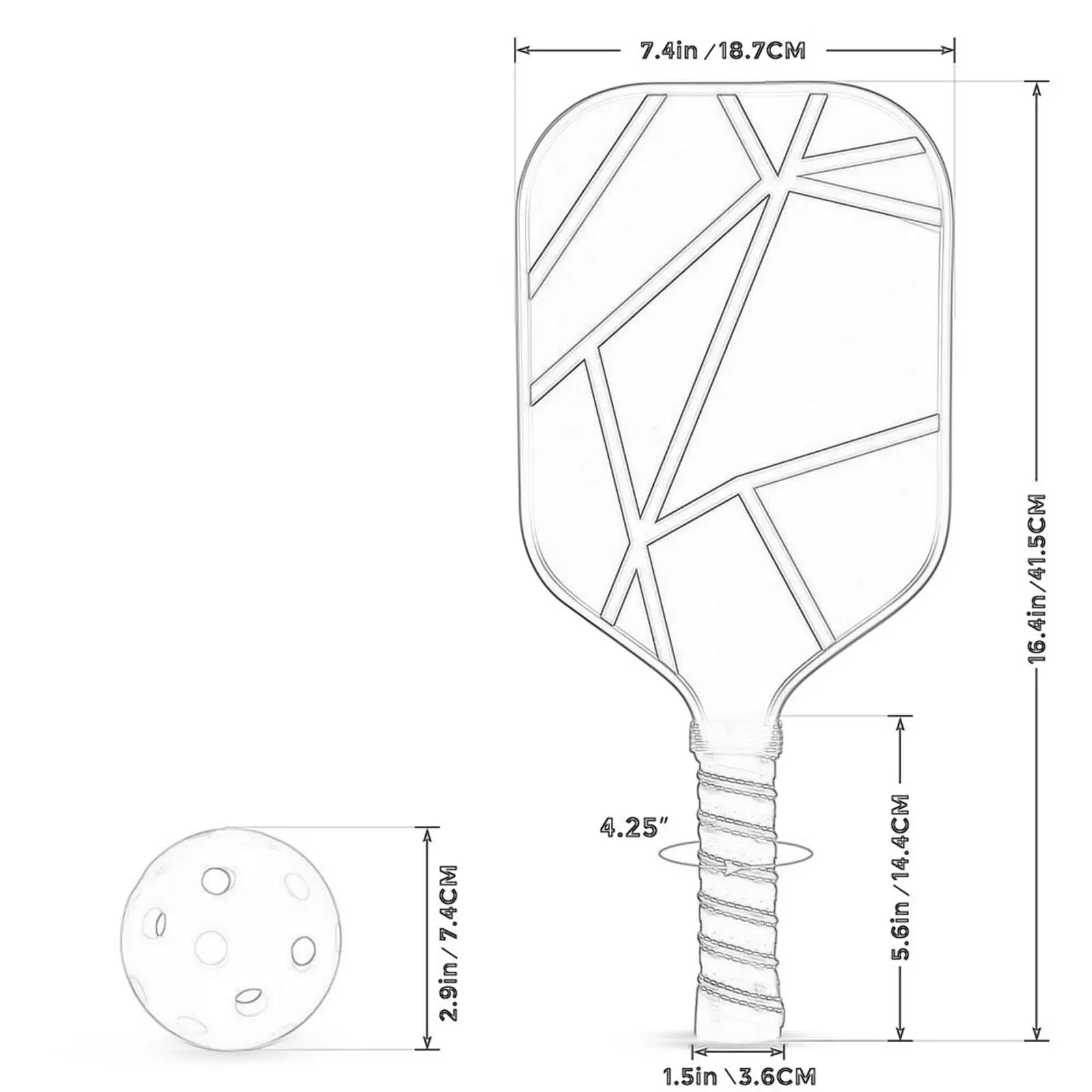 Raquetas de Pickleball, paletas de práctica de Pickleball, agarre cómodo, regalos, suministros deportivos profesionales con bolsa de tela Oxford, 4 bolas