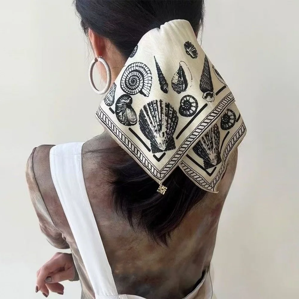 

Original Fashion Cloth Cashew Printed Hair Rope Temperament Kerchief Vintage Scrunchies Elastic Elegant Hair Circle Woman Girl