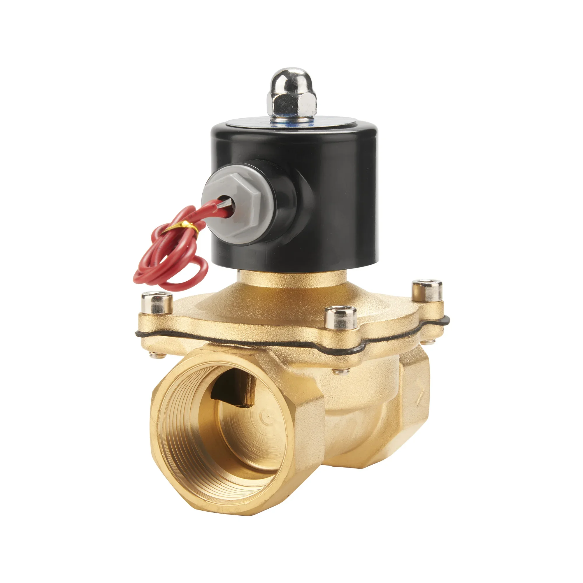 

VINCER 2W 2" Direct Acting Diaphragm Brass Stainless Steel Water Solenoid Valve Normally Close Or Normally Open