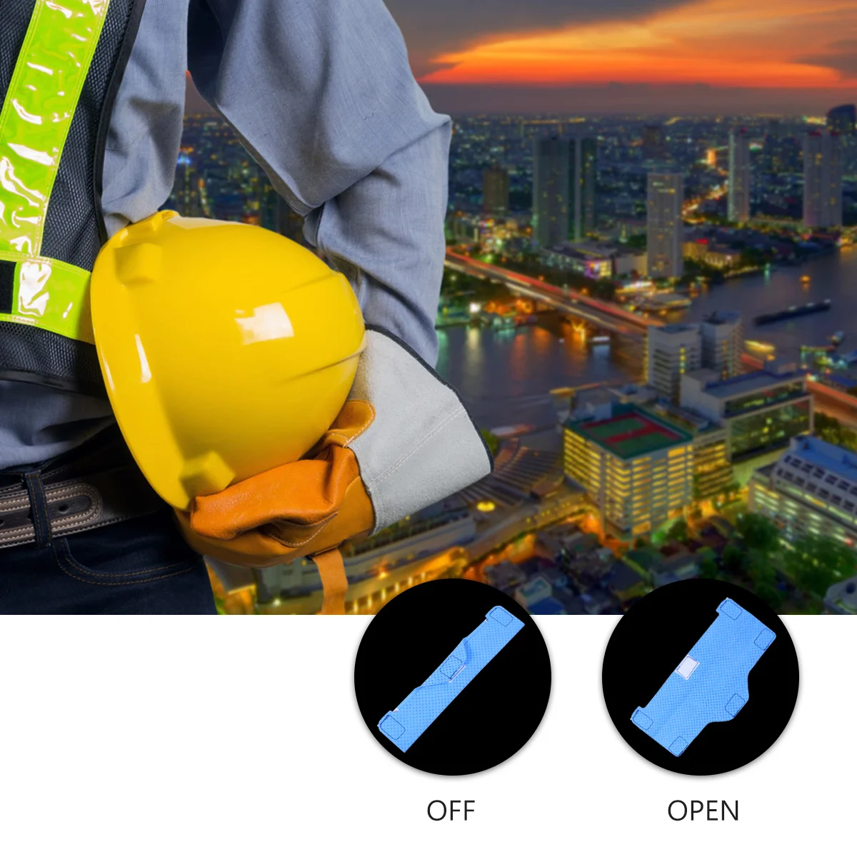 

2Pcs Safety Hat Sweatband Cooling Headband for Hard Hat Super Absorbent Breathable Mesh Sweatband Keeps Forehead Dry Reusable