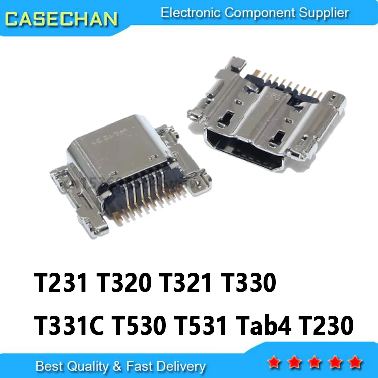 1 peça novo e original de alta qualidade micro soquete mini jacj para samsung t231 t320 t321 t330 t331c t530 t531 t230 tab4 módulo