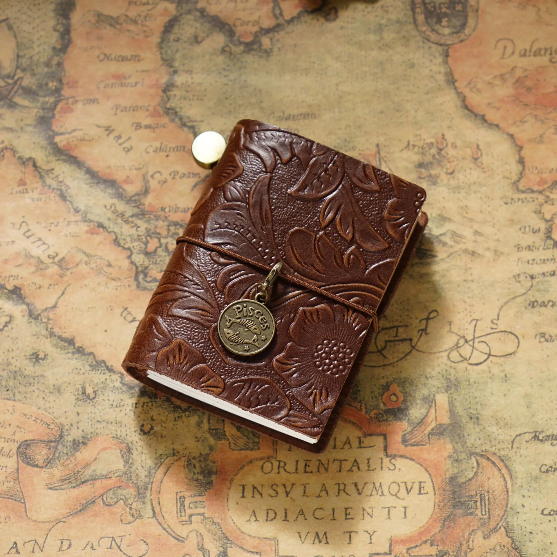 Mini Notebook 128 Pages  Retro Notebook Cowhide Pocket Diary Notebook Handmade Blank Diary
